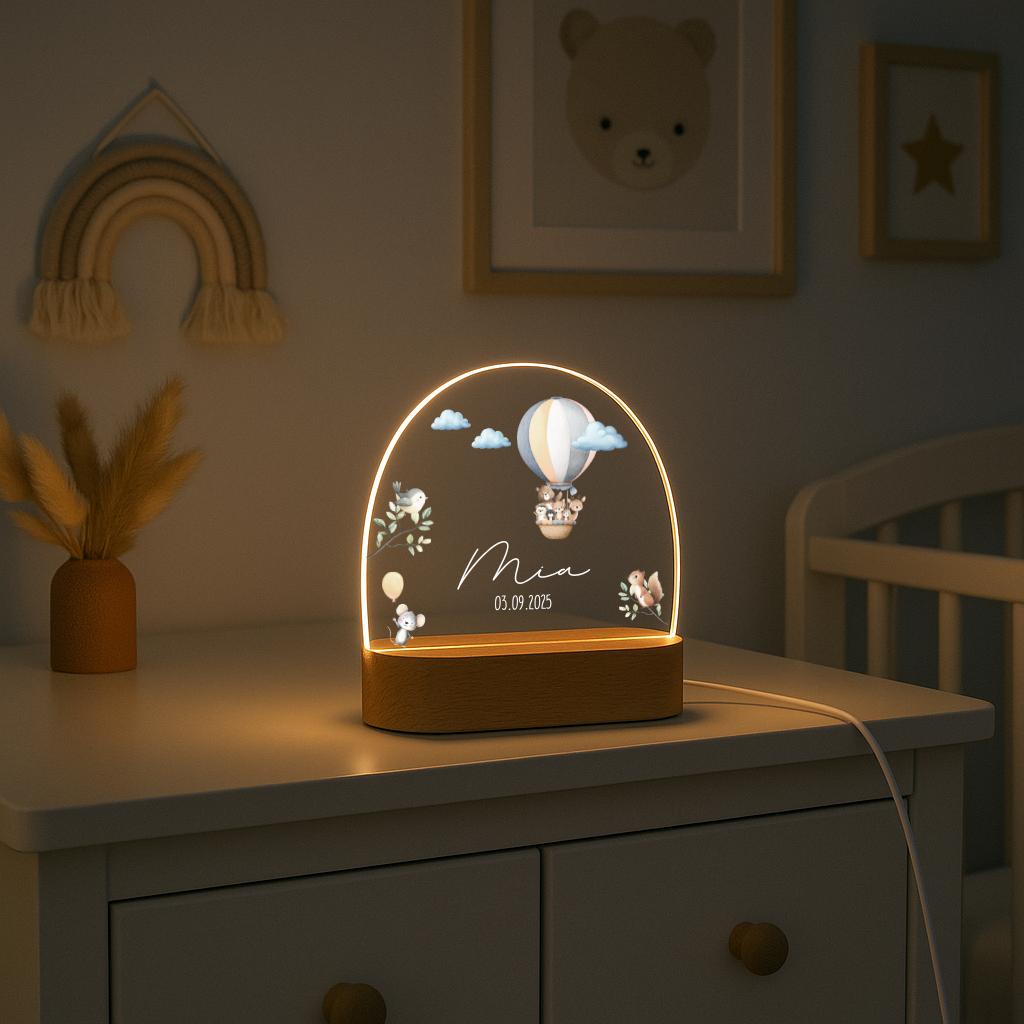 Nachtlicht Baby - Heißluftballon