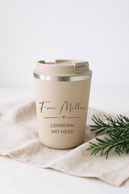 Thermobecher personalisiert Lehrer & Lehrerin