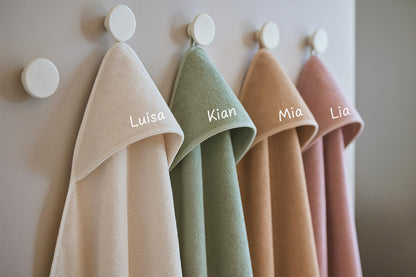 Kapuzenhandtuch mit Namen