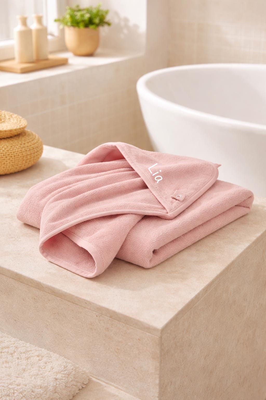 Kapuzenhandtuch mit Namen