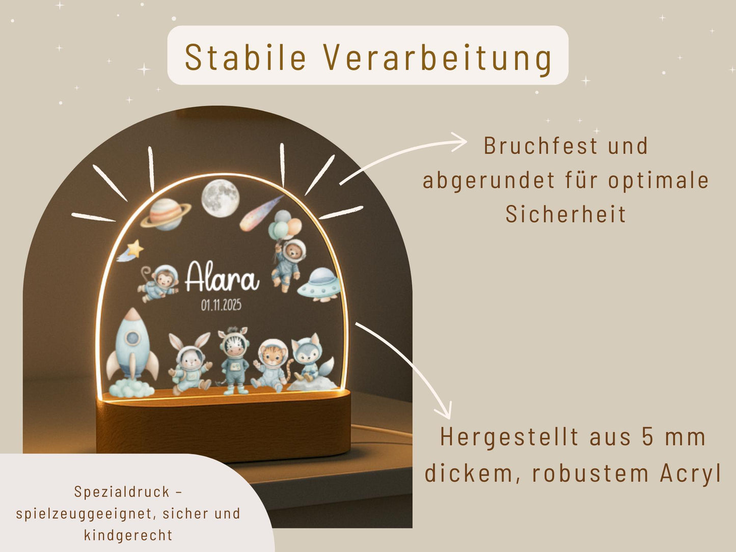 Nachtlicht Baby - Weltall