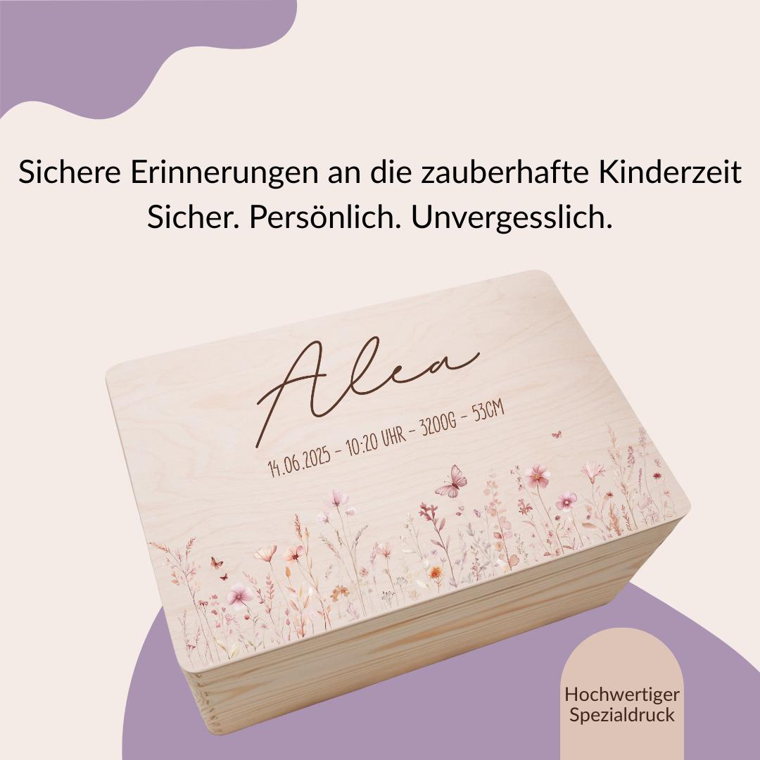 Erinnerungskiste - Blumenwiese Rosa