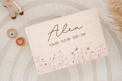 Erinnerungskiste - Blumenwiese Rosa