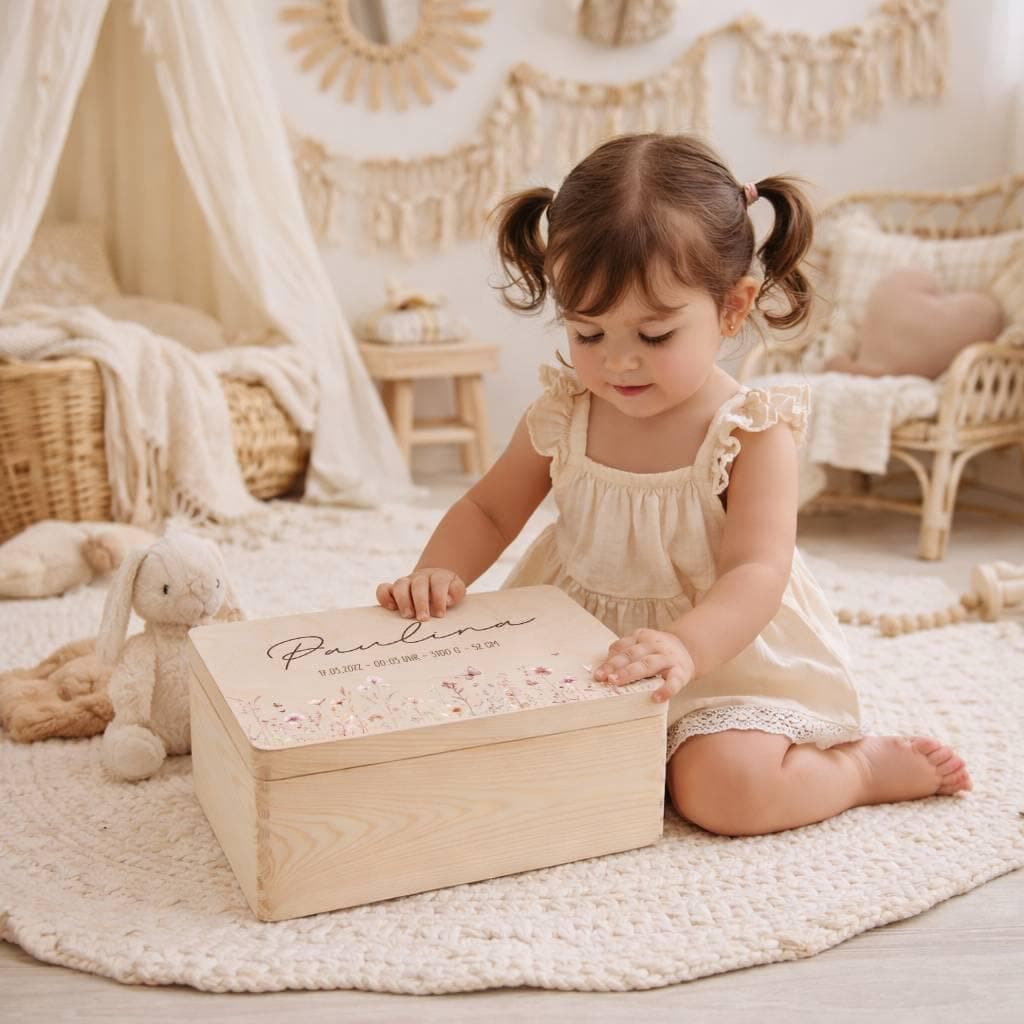 Erinnerungskiste - Blumenwiese Rosa