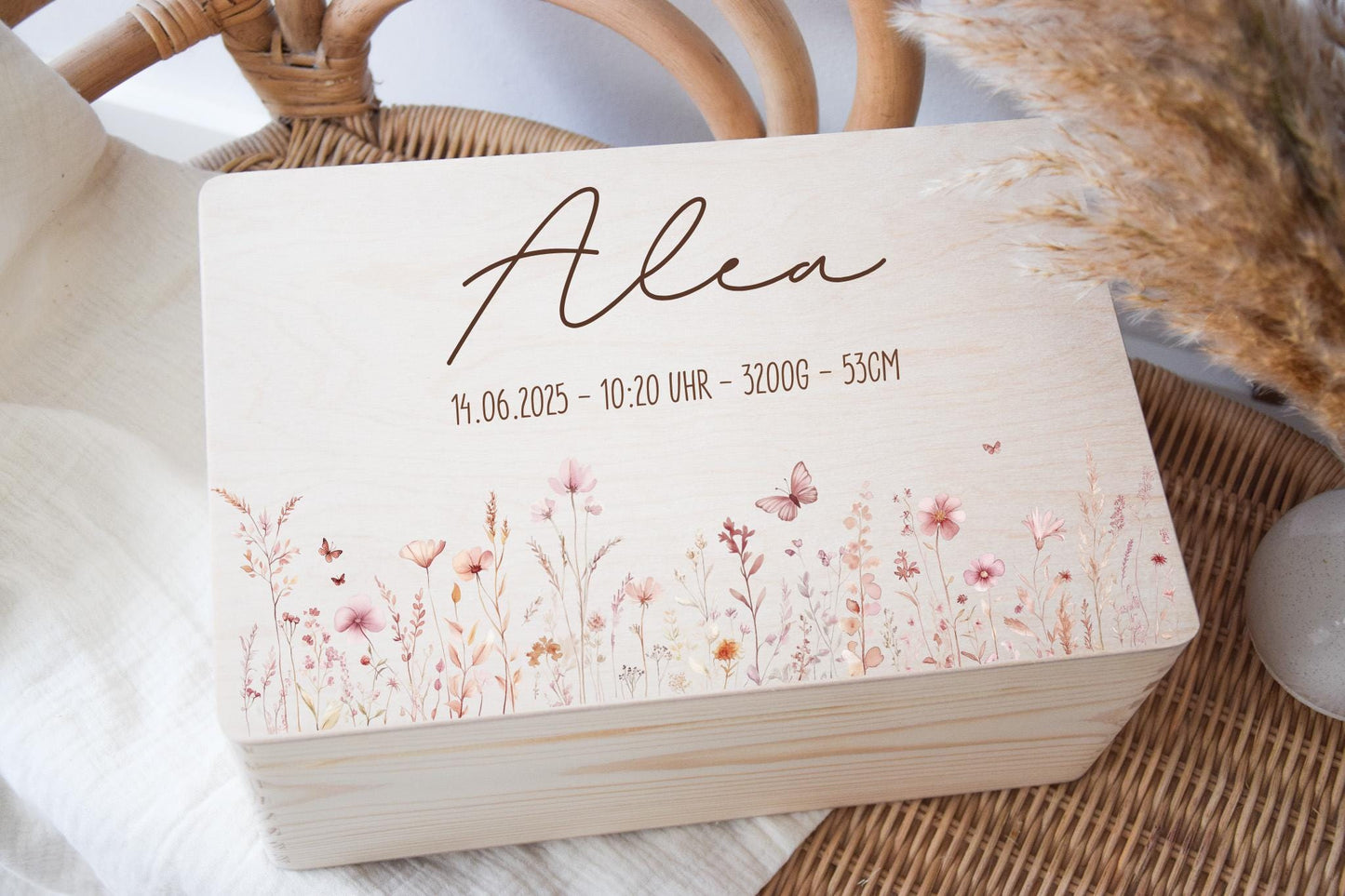 Erinnerungskiste - Blumenwiese Rosa