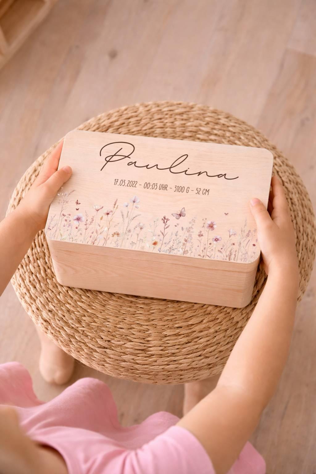 Erinnerungskiste - Blumenwiese Rosa