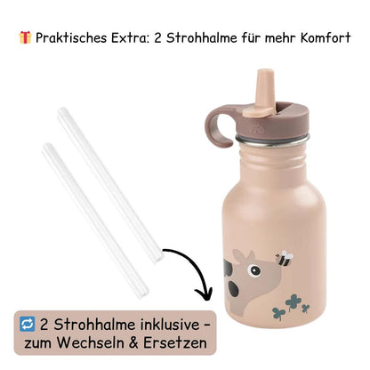 Edelstahl Trinkflasche für Kinder mit Namen