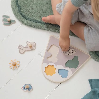 Holz Steckpuzzle Lama