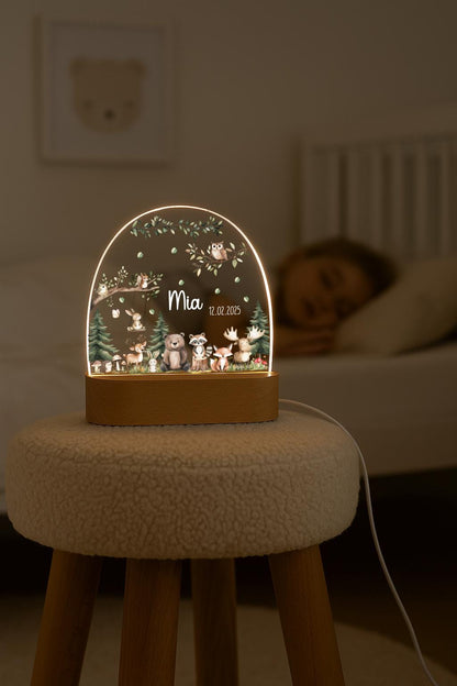 Nachtlicht Kinder - Woodland Tiere
