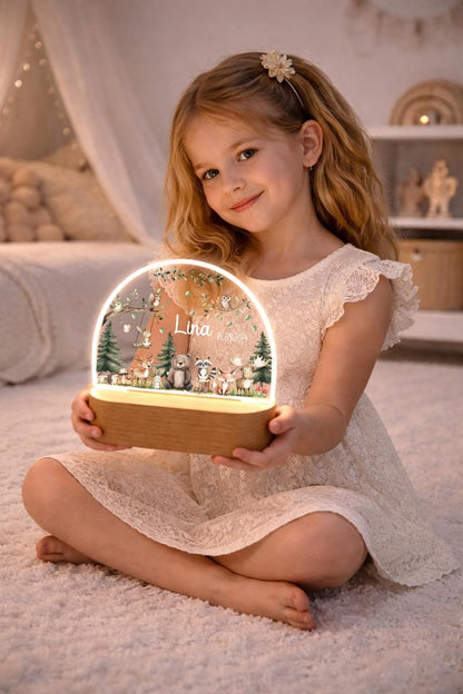 Nachtlicht Kinder - Woodland Tiere