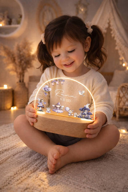 Nachtlicht Kinder - Lila - Feen