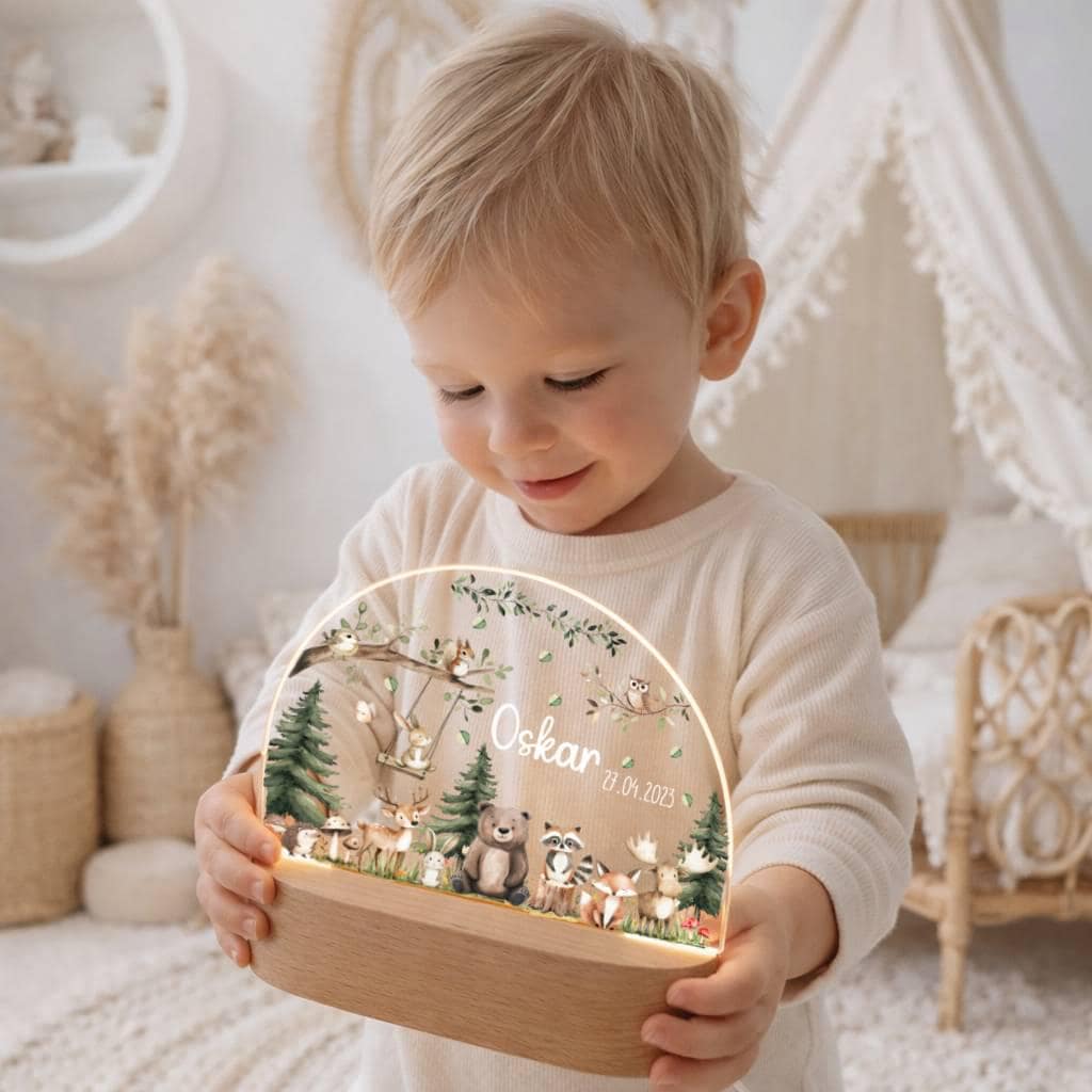 Nachtlicht Kinder - Woodland Tiere