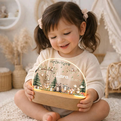 Nachtlicht Kinder - Woodland Tiere