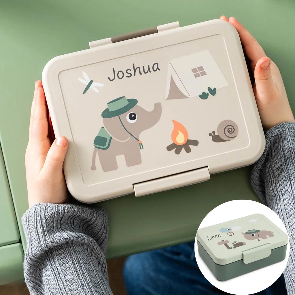 Lunchbox personalisiert mit Namen | Brotdose Kinder | Brotdose Schule Kindergarten | Geschenk Einschulung Kind | Lunchbox graviert