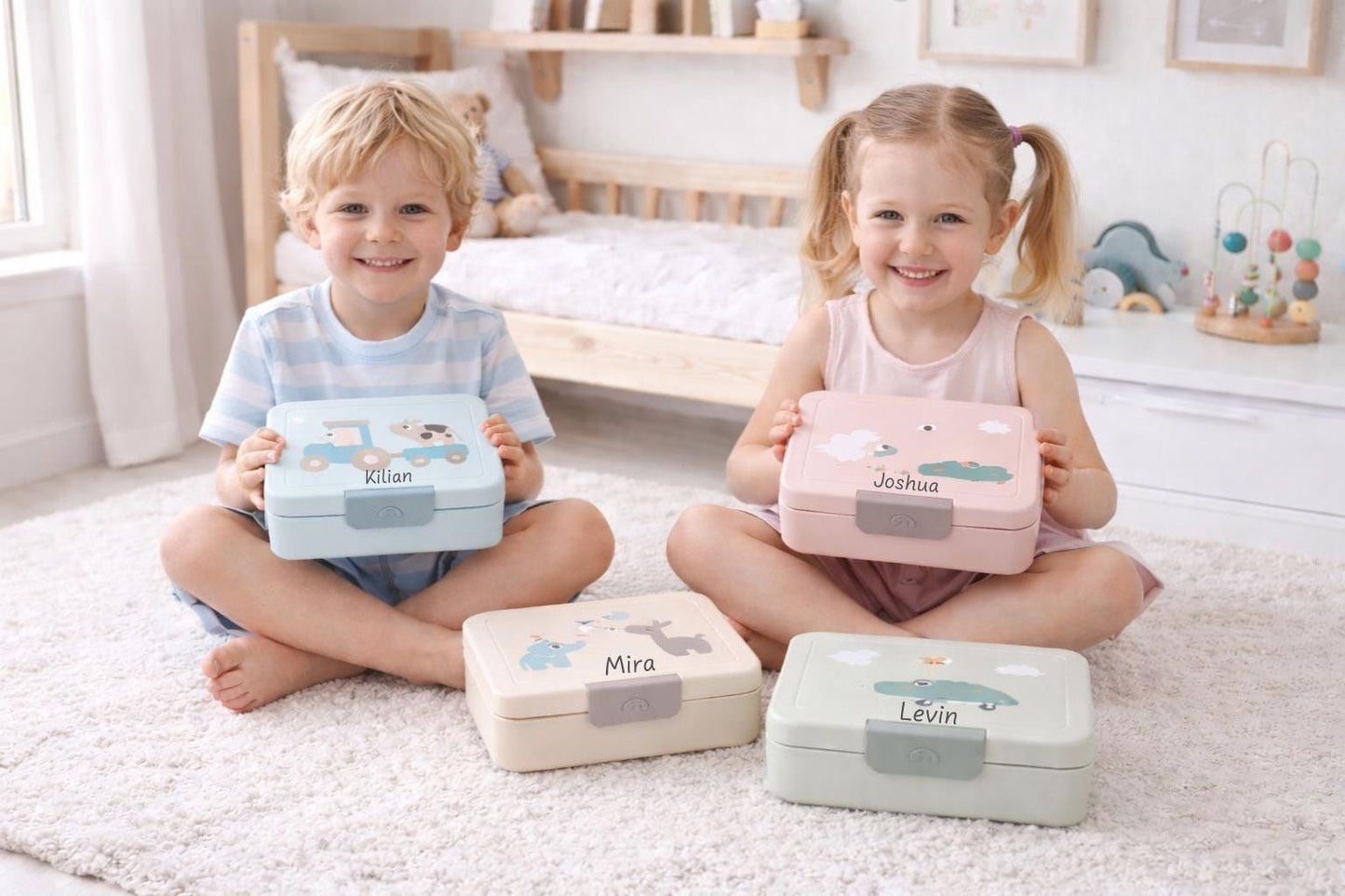 Lunchbox personalisiert mit Namen | Brotdose Kinder | Brotdose Schule Kindergarten | Geschenk Einschulung Kind | Lunchbox graviert