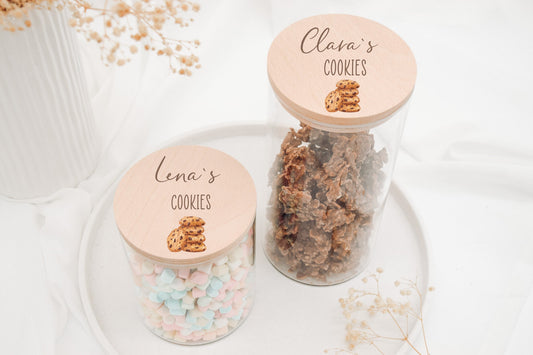 Vorratsglas personalisiert, Cookies Motiv